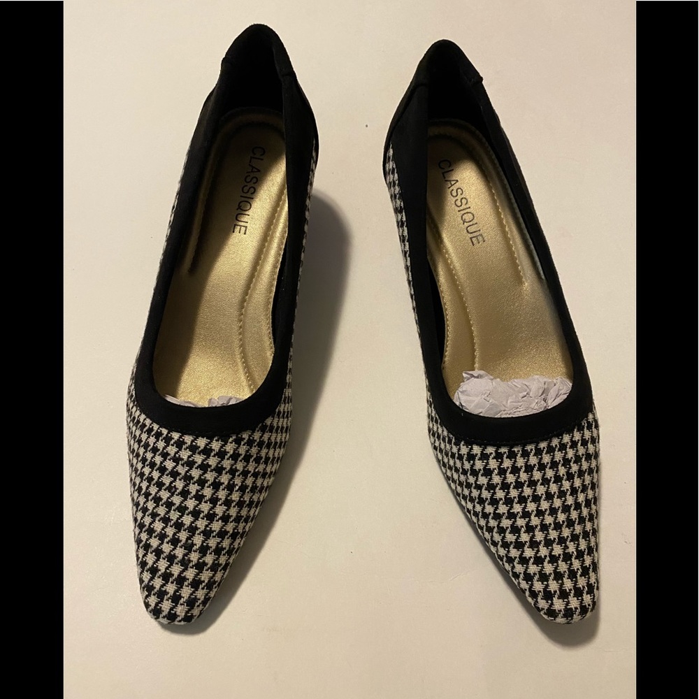 Classique houndstooth dress shoe
